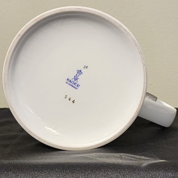 Vintage AK Kaiser Porcelain Beer Stein with Pewter lid - Arm Wrestling - Picture 9 of 15